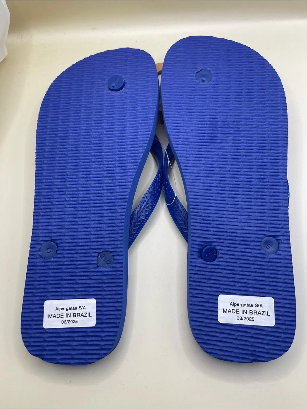 Havaianas Flip Flops Brazil  Beach Summer Sandals Blue Men’s Size 10